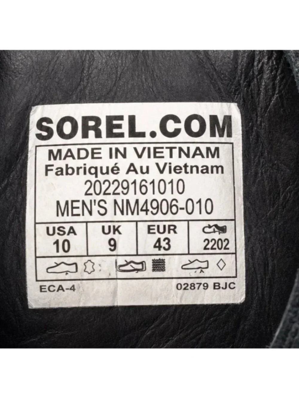 SOREL Ankeny II Mid WP Insulated Mens 10 Tobacco Black Waterproof Boots
